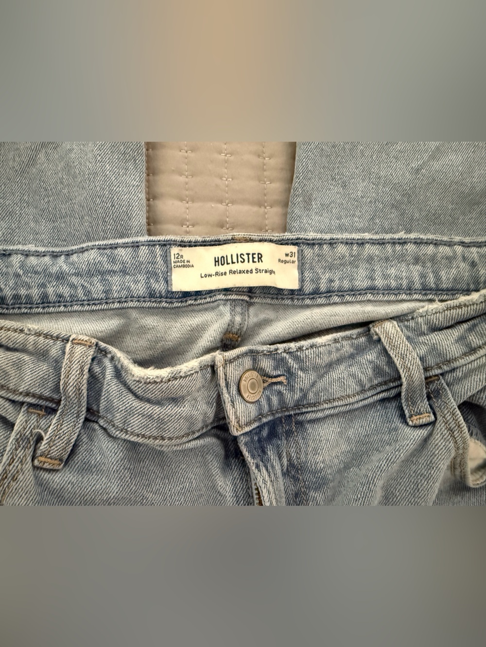 Hollister Light Wash Blue Denim Jacket